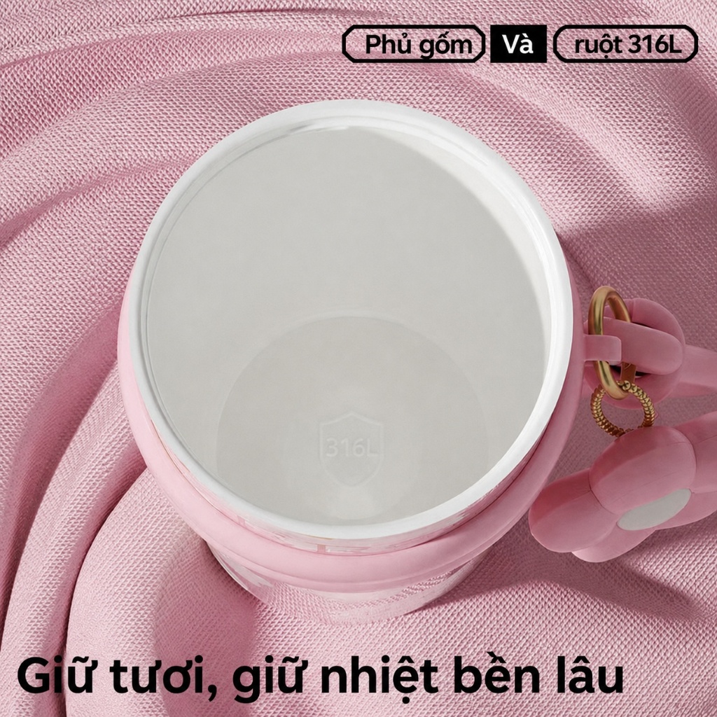 Sidagar 710ml Đồ gốm bên trong Chai nước nóng Được đi kèm ống hút, có thể dùng ngay lập tức | BigBuy360 - bigbuy360.vn