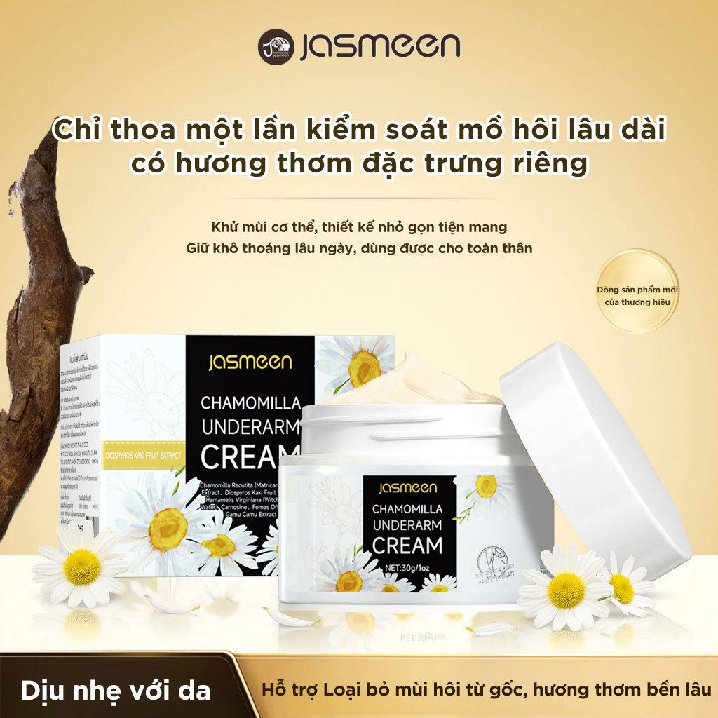 Kem trắng nách khử mùi Extra White & Deodorant Cream 30g - JASMEEN