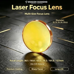 USA Ống Kính laser Tiêu Chuẩn Mỹ cvd znse Đường Kính 12 / 15 / 18 / 19.05 / 20mm fl38.1 / 50.8 / 63.5 / 76.2 / 101.6 / 127mm Cho Máy Tính co2