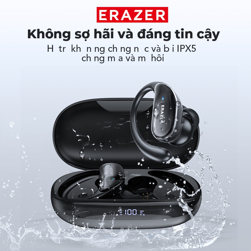ERAZER  XT80 Pro Tai nghe không dây  Bluetooth 5.4 OWS Tai nghe Bluetooth Tai nghe thể thao chống nước HiFi Micro giảm tiếng ồn | BigBuy360 - bigbuy360.vn