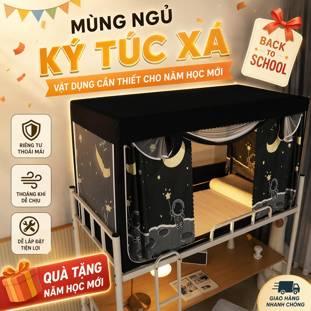 YANYANGTIAN Màn chống muỗi ký túc xá sinh viên 86*107cm Có rèm che nắng(Bao gồm chân đế)