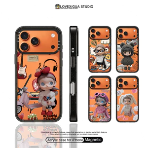 Ốp Điện Thoại Acrylic Cô Gái Dễ Thương Cho IPhone 17 16 Pro Max 17Air 17 16 15 14 13 12 Vỏ Chống Sốc
