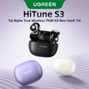 UGREEN HiTune S3 Tai Nghe Không Dây Thật Tai Kẹp, Tai Hút Tai Nghe Nhét Tai Âm Thanh Mở , IPX5, Thời Lượng pin 30 giờ