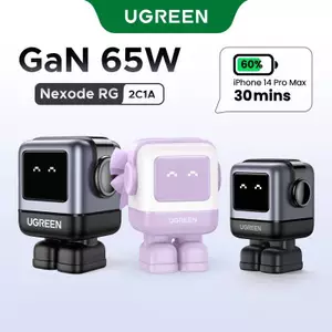 Ugreen Củ Sạc Nhanh Nexode GAN UGREEN Uno 65w 30w 3 Cổng usb c Công nghệ PD3.0/QC4.0/PPS Cho iphone 14 15 / 14 pro max / macbook air / ipad pro / ipad mini