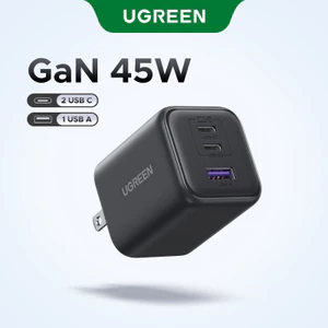 UGREEN 45W GAN 3 Cổng 2 USB C & 1 USB A USB-C Sạc Nhanh Hỗ Trợ Sạc Nhanh SAMSUNG Cho iPhone