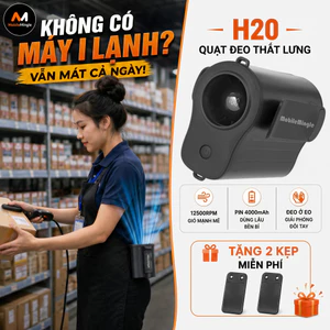 Quạt Mini Đeo Thắt Lưng MobileMingle H20—Nơi nào gió không thể tới? Tôi sẽ tới--Động Cơ Không Chổi Than—Nhẹ 180g—Quạt Làm Mát Lưng—Chạy 3-11h Dung Lượng Chuẩn 4000mAh
