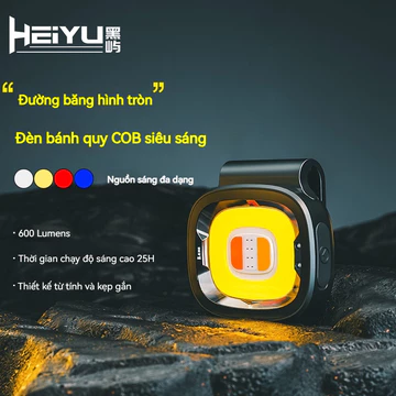 HeiYu Lem M500 LED đèn pin đội đầu siêu sáng pin trâu đèn tích điện mini đèn cắm trại đèn camping đèn bin đèn pha đèn pin sạc đèn kẹp mũ câu cá nam châm EDC USB đèn soi trứng gà đèn soi ếch đèn pin ch
