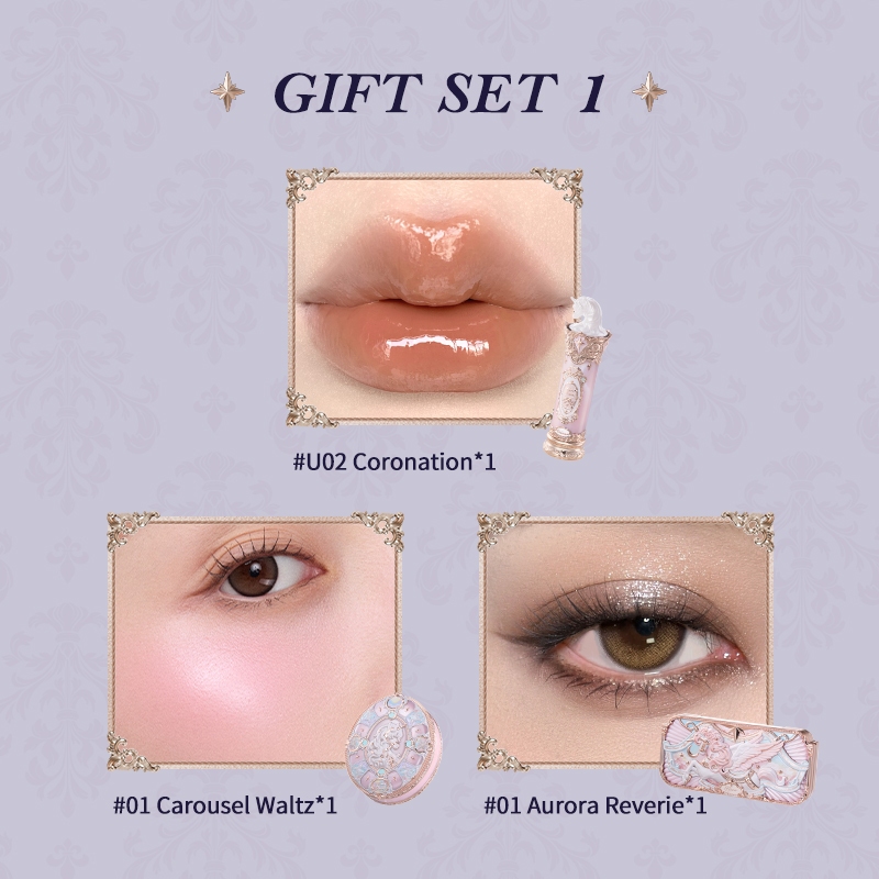 Bộ sưu tập Flower Knows Knight Unicorn Bộ quà tặng trang điểm nhỏ | BigBuy360 - bigbuy360.vn