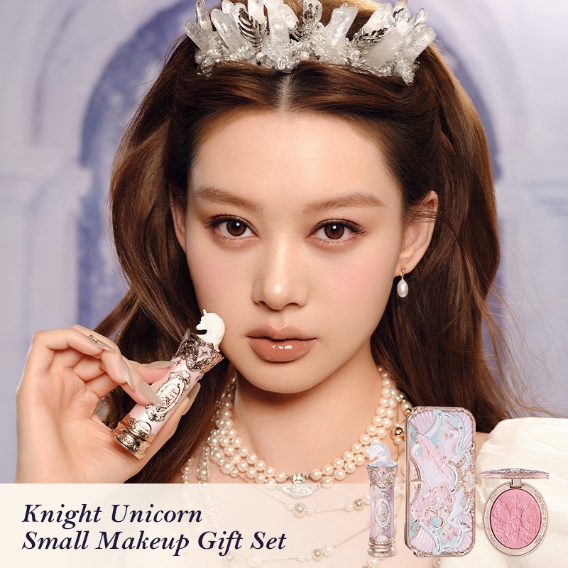 Bộ sưu tập Flower Knows Knight Unicorn Bộ quà tặng trang điểm nhỏ | BigBuy360 - bigbuy360.vn