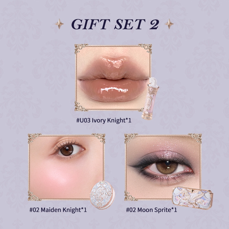 Bộ sưu tập Flower Knows Knight Unicorn Bộ quà tặng trang điểm nhỏ | BigBuy360 - bigbuy360.vn