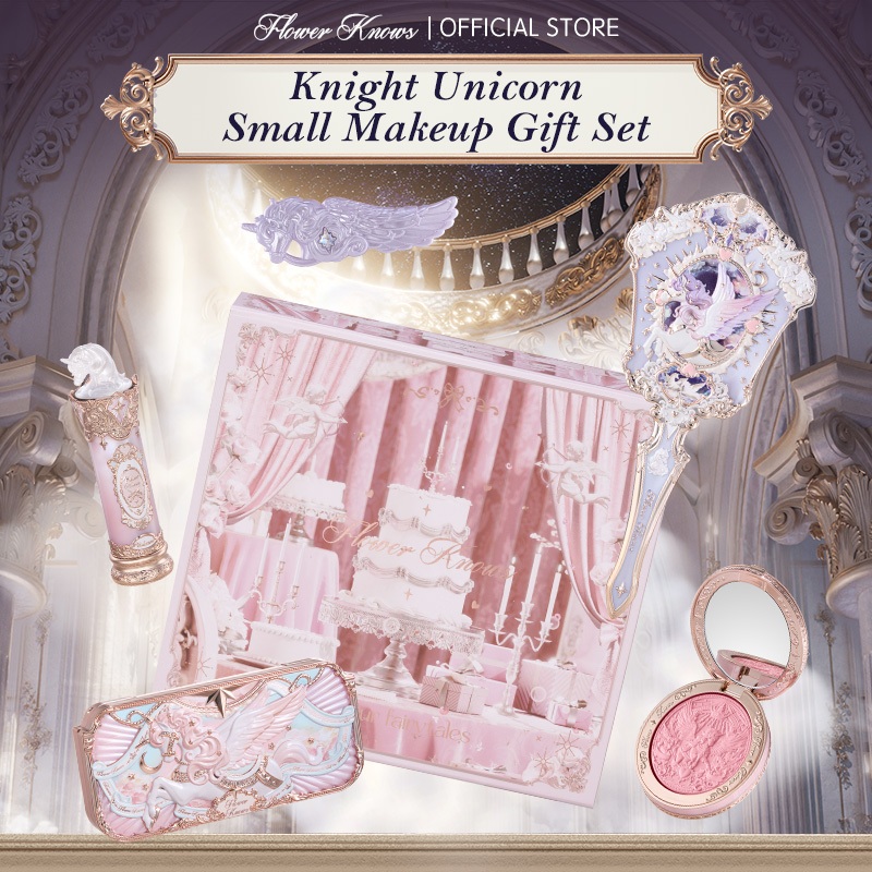 Bộ sưu tập Flower Knows Knight Unicorn Bộ quà tặng trang điểm nhỏ | BigBuy360 - bigbuy360.vn
