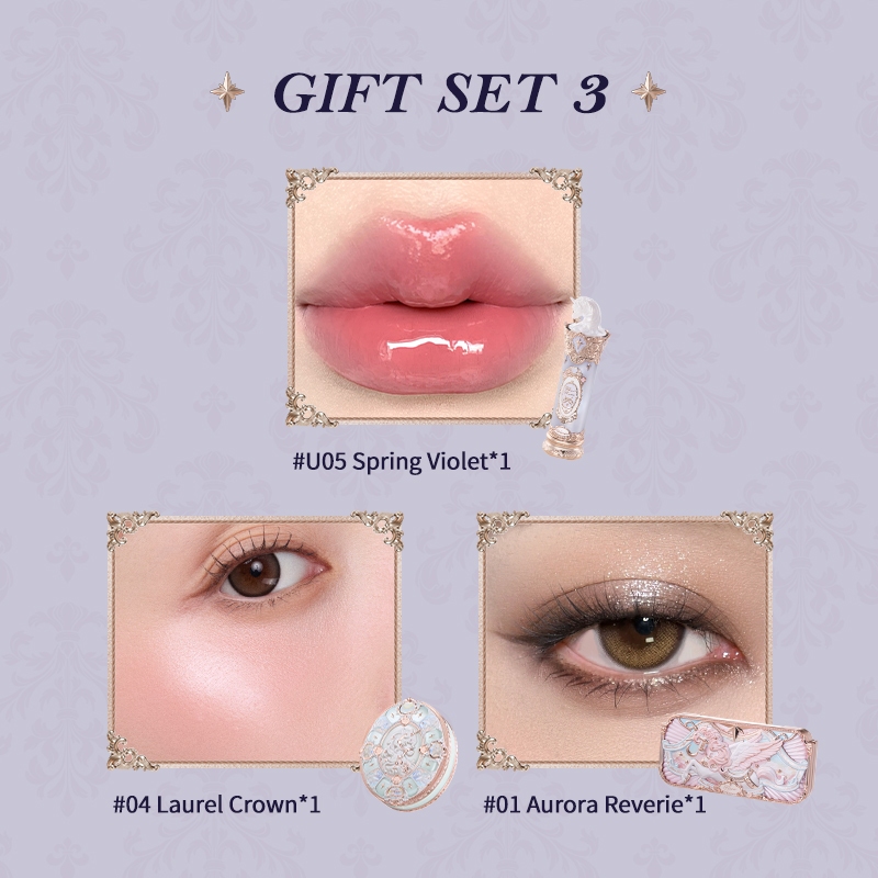 Bộ sưu tập Flower Knows Knight Unicorn Bộ quà tặng trang điểm nhỏ | BigBuy360 - bigbuy360.vn