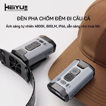 HeiYu Lem L9 LED đèn pin đội đầu siêu sáng pin trâu đèn tích điện mini đèn cắm trại đèn camping đèn bin đèn pha đèn pin sạc đèn kẹp mũ câu cá EDC USB đèn soi trứng gà đèn soi ếch đèn pin chống nước đè