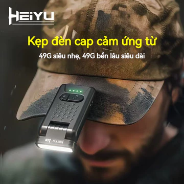 HeiYu Lem L1000 LED đèn pin đội đầu siêu sáng pin trâu đèn tích điện mini đèn cắm trại đèn camping đèn bin đèn pha đèn pin sạc đèn kẹp mũ câu cá nam châm EDC USB đèn soi trứng gà đèn soi ếch đèn pin c