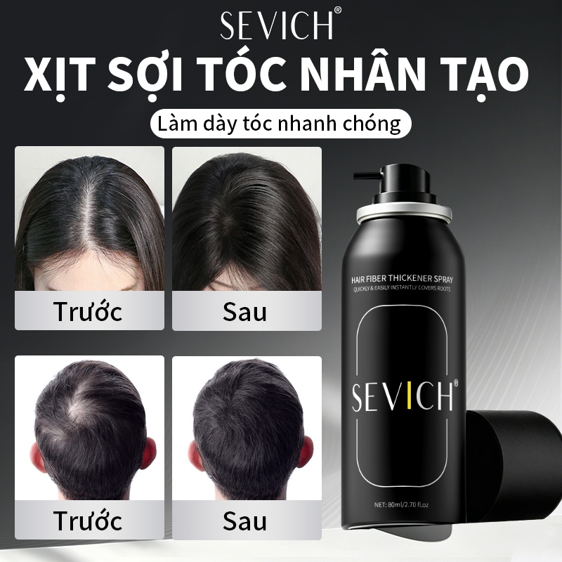 SEVICH Hair Fiber Thick Spray Hair Volumizing and Baldness Covering Spray 80ml