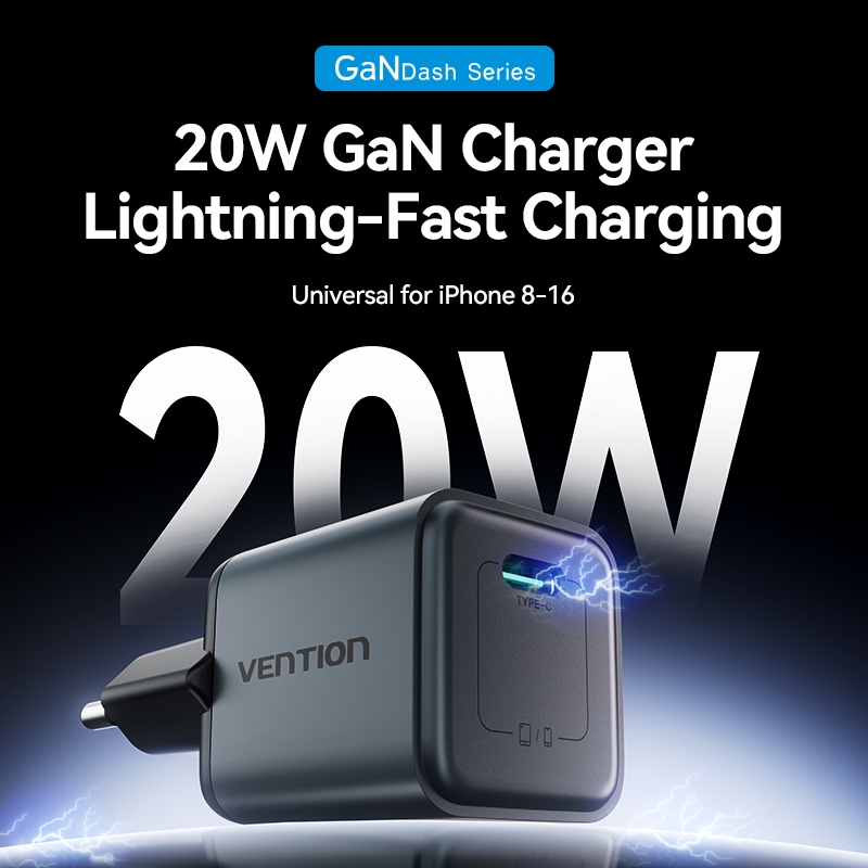 Sạc Nhanh PD 20W + Công Nghệ GaN