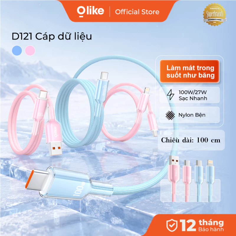 Olike D121 đầu cáp trong suốt