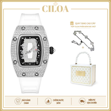 CILOA- Đồng hồ Gypsophila Đồng hồ nữ thạch anh Đồng hồ nữ Đồng hồ nữ Niche Đồng hồ nữ nhẹ sang trọng Đồng hồ nữ chính hãng Mặt số đính kim cương cao cấp Xu hướng đồng hồ nữ phong cách mới 21011