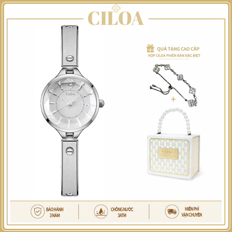 [CILOA]vòng tay nữ đồng hồ nữ đeo tay nữ hộp đựng đồng hồ đồng hồ nữ mặt nhỏ đồng hồ da nữ-653