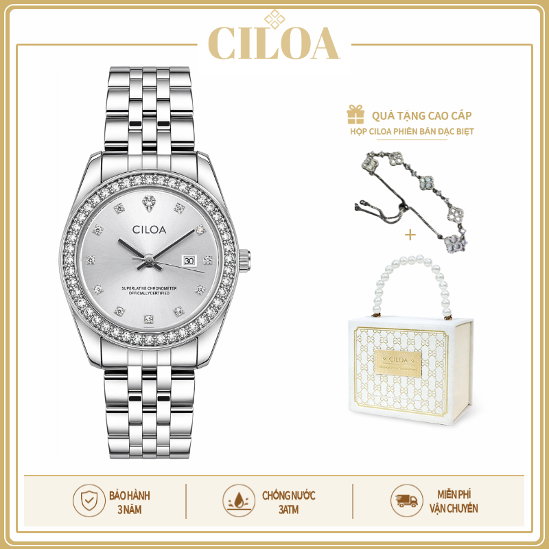 CILOA-thời trang nữ cao cấp nữ chính hãng đồng hồ nữ mặt nhỏ chống nước đeo tay nữ-672a