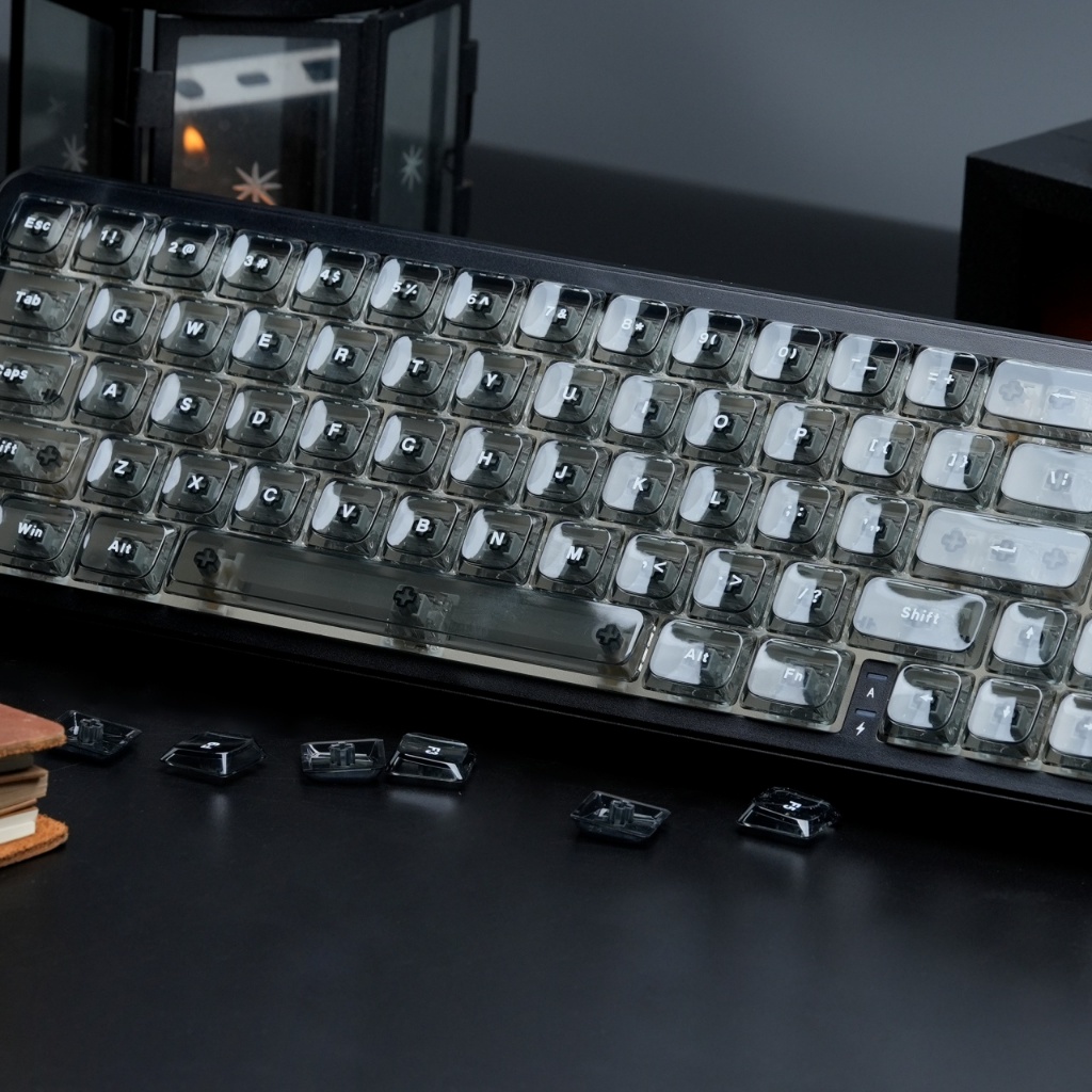 Clear PC Xám Cấu Hình Thấp 126 Phím Tỏa Sáng Thông Qua Tùy Chỉnh Keycaps Bộ Cho Cherry Gateron MX Switch Bàn Phím Cơ | BigBuy360 - bigbuy360.vn