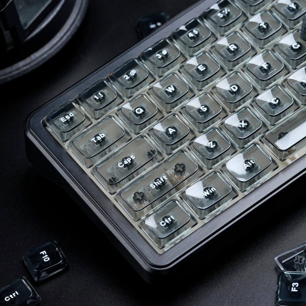 Clear PC Xám Cấu Hình Thấp 126 Phím Tỏa Sáng Thông Qua Tùy Chỉnh Keycaps Bộ Cho Cherry Gateron MX Switch Bàn Phím Cơ | BigBuy360 - bigbuy360.vn