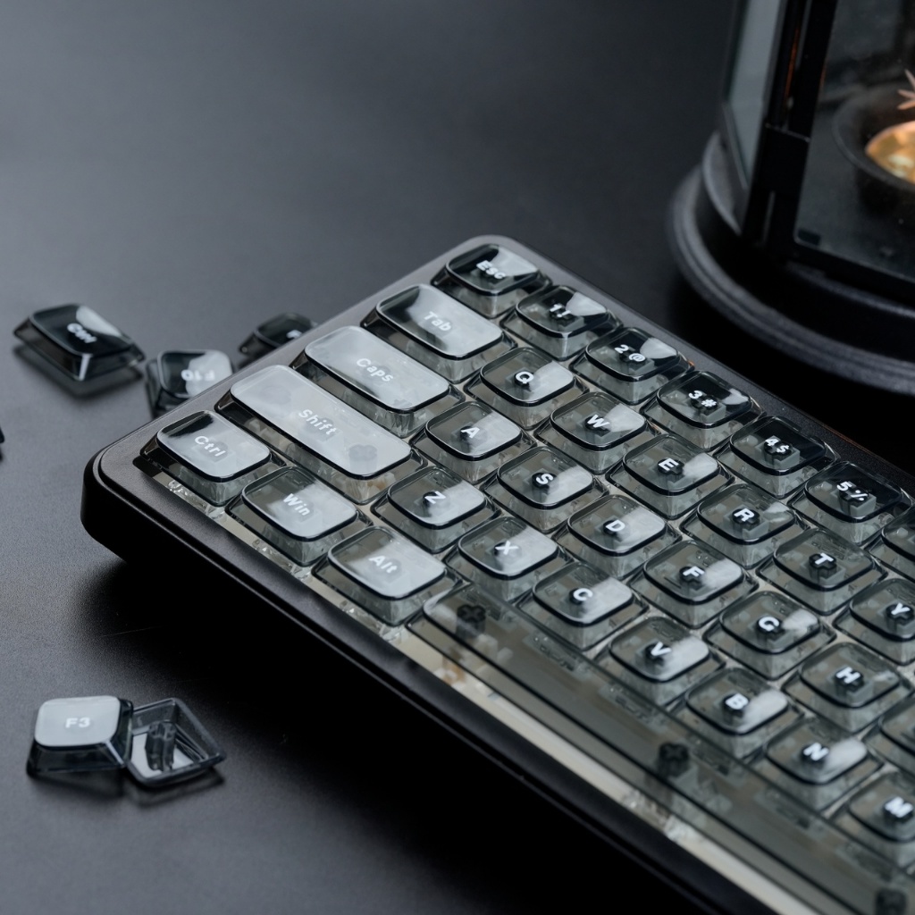 Clear PC Xám Cấu Hình Thấp 126 Phím Tỏa Sáng Thông Qua Tùy Chỉnh Keycaps Bộ Cho Cherry Gateron MX Switch Bàn Phím Cơ | BigBuy360 - bigbuy360.vn