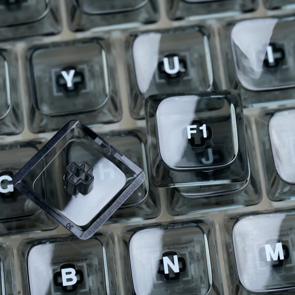 Clear PC Xám Cấu Hình Thấp 126 Phím Tỏa Sáng Thông Qua Tùy Chỉnh Keycaps Bộ Cho Cherry Gateron MX Switch Bàn Phím Cơ | BigBuy360 - bigbuy360.vn