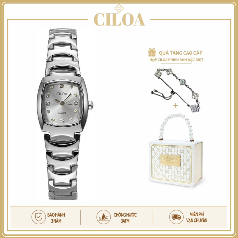CILOA-Light Luxury Niche Brand Tính khí nơi làm việc Đồng hồ chống nước thạch anh tinh tế dành cho nữ có giá trị cao-741