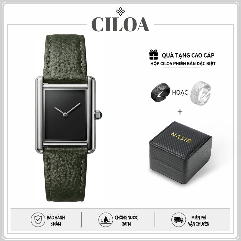 CILOA-đồng hồ dây da nam đồng hồ thời trang nam đồng hồ quartz đồng hồ nam chống nước-533