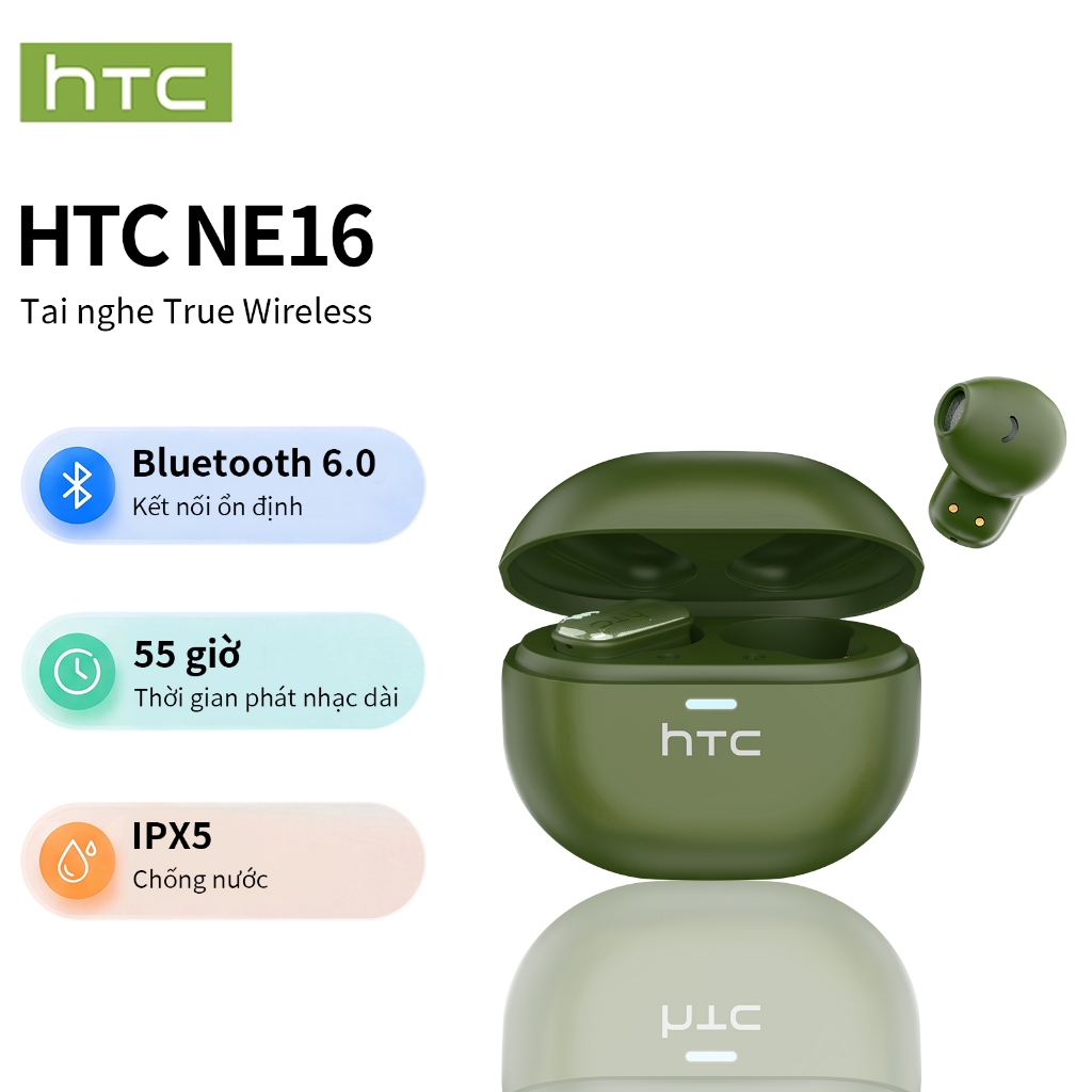 Tai nghe thể thao Bluetooth HTC NE16 với dịch thuật thông minh AI, chống thấm nước và mồ hôi, thiết kế siêu nhẹ, tai nghe không dây, bán chạy ở Đông Nam Á | BigBuy360 - bigbuy360.vn