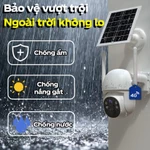 MHXCEES Camera 4G năng lượng mặt trời ngoài trời, không WiFi, xoay 360° 2K – Bộ 2 camera — ảnh 3