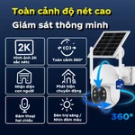 MHXCEES Camera 4G năng lượng mặt trời ngoài trời, không WiFi, xoay 360° 2K – Bộ 2 camera — ảnh 4
