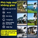 MHXCEES Camera 4G năng lượng mặt trời ngoài trời, không WiFi, xoay 360° 2K – Bộ 2 camera — ảnh 6