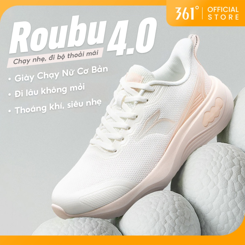 361 Độ Roubu / Softflow 4 Giày Thể Thao Nữ Thu Đông Lưới Mới Thoáng Khí Nhẹ Chạy Bộ Đế Mềm Chống Sốc Giày Đi Lại 682512239 682542217F