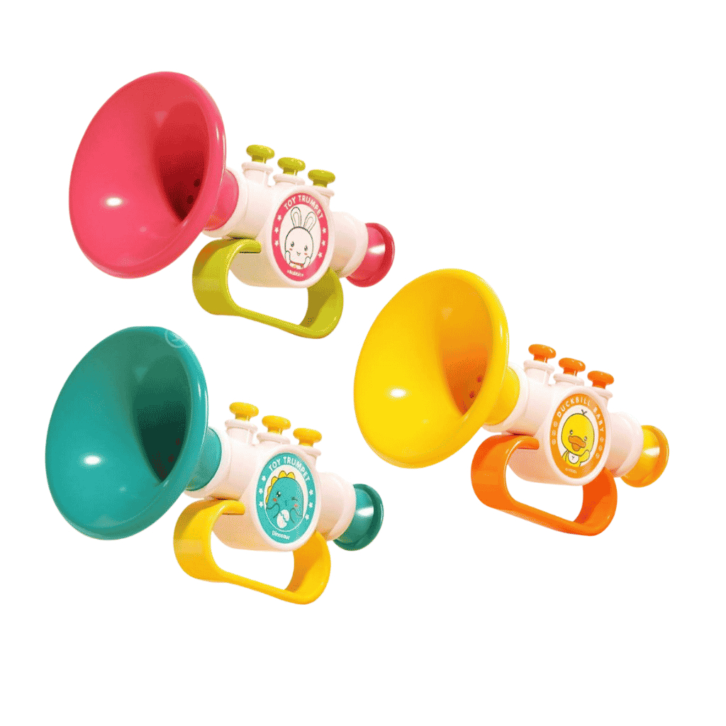 Gamchiano Little Trumpet Đồ Chơi Dễ Dàng Chơi Công Cụ Giảng Dạy Âm Thanh Cho 2 + Trẻ Em Học Sớm Nhạc Cụ Vui Nhộn Máy Tạo Tiếng Ồn Giáo Dục
