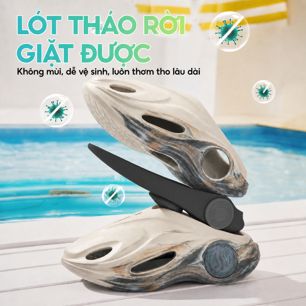Dép 361 Độ Nam Nữ Cá Voi 2.0 Dép Thoáng Khí Chống Trơn Trượt Bounce Dép Cho Ngoài Trời 672421103 | BigBuy360 - bigbuy360.vn