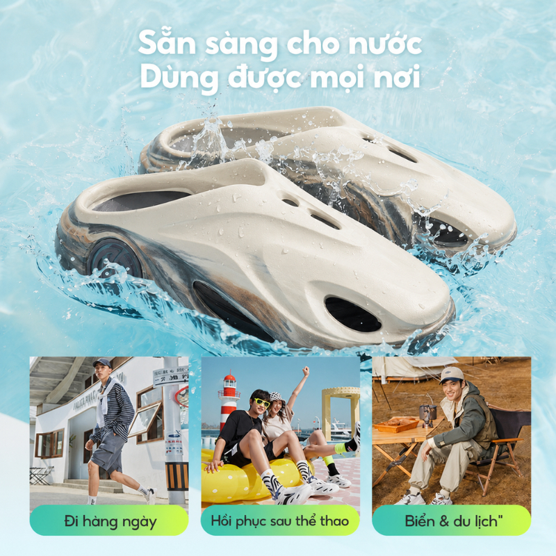 Dép 361 Độ Nam Nữ Cá Voi 2.0 Dép Thoáng Khí Chống Trơn Trượt Bounce Dép Cho Ngoài Trời 672421103 | BigBuy360 - bigbuy360.vn
