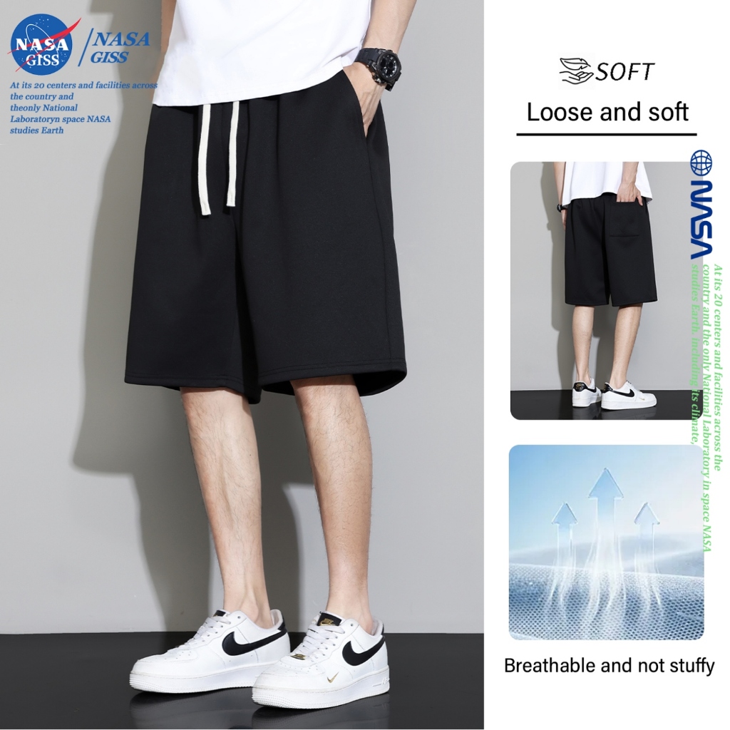 NASA Quần short mùa hè unisex của Chất liệu mềm mại rộng rãi và thoáng khí Kiểu dáng thời trang và thoải mái khi mặc