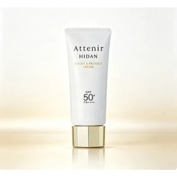 Kem dưỡng da Attenir HIDAN Bright & Protect SPF50 + PA + + + + | Kem chống nắng đa chức năng Nhật Bản, Kem chống nắng làm sáng tông màu, Kem chống nắng mặt chống chụp ảnh chống thấm nước 40g
