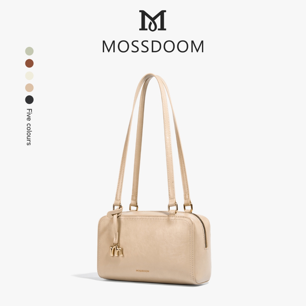 MOSSDOOM Reyna Bag Túi đeo vai Boston mới 2024 Thời trang phong cách đại học giản dị