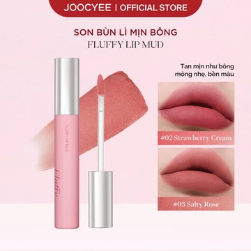 [CB KOL] Son bùn lì JOOCYEE FLUFFY LIP MUD, chất son mousse mịn bông, blur vân môi, khóa ẩm, mỏng nhẹ, bền màu, lâu trôi 3.2g