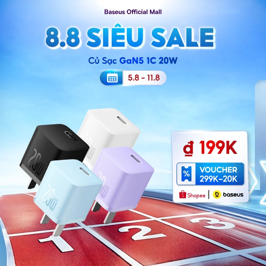 Củ sạc Baseus GaN5 1C