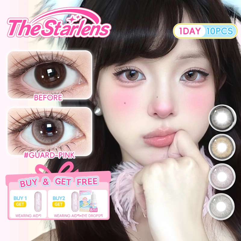 Kính áp tròng hàng ngày Starlens lens 1 ngày 10 chiếc Kích thước 14.2-14.5 Mắt búp bê có độ (0-8)