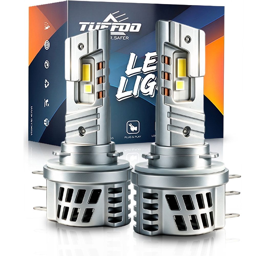 TUFFOO 2 Bóng Đèn LED H15 Đèn pha kèm theo sán ban ngày DRL Canbus Ford Ranger mazada 3
