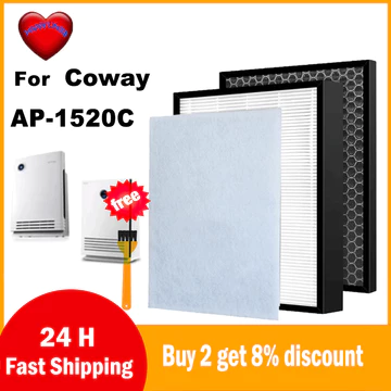 Bộ lọc than hoạt tính và Hepa đích thực cho máy lọc không khí Coway AP-1520C AP1520C