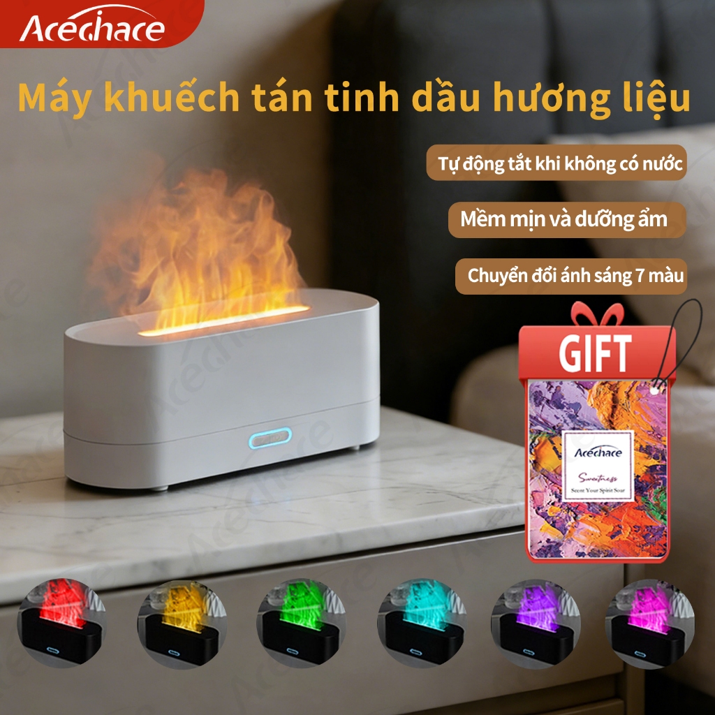 【 ✨💥Chỉ còn 40% giá gốc - Có thời hạn 】ACECHACE | Máy Xông Tinh Dầu Đa Năng - Chạy Siêu êm <50dB - Tặng Kèm Tinh Dầu | Làm Ẩm, Tạo Hương Thơm, Thư Giãn