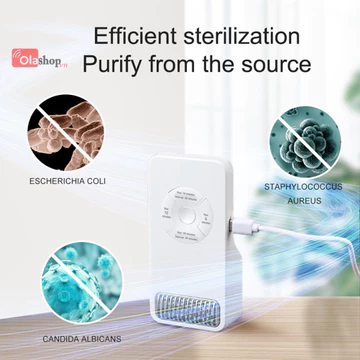Máy lọc không khí tạo Ozone di động, Máy khử trùng Ozone thời gian, Máy tiệt trùng gia đình để loại bỏ mùi hôi, Loại bỏ Formaldehyde, Máy khử mùi nhà vệ sinh phòng thú cưng Chạy bằng USB