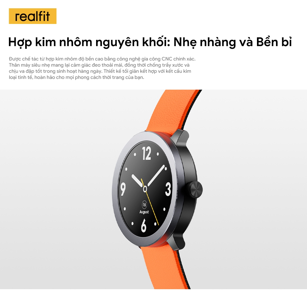 [MỚI] Đồng hồ thông minh ĐỒNG HỒ REALFIT | Theo dõi sức khỏe | Gọi Bluetooth | Màn hình AMOLED 1,43 " | Tuổi thọ pin lên đến 14 ngày | BigBuy360 - bigbuy360.vn