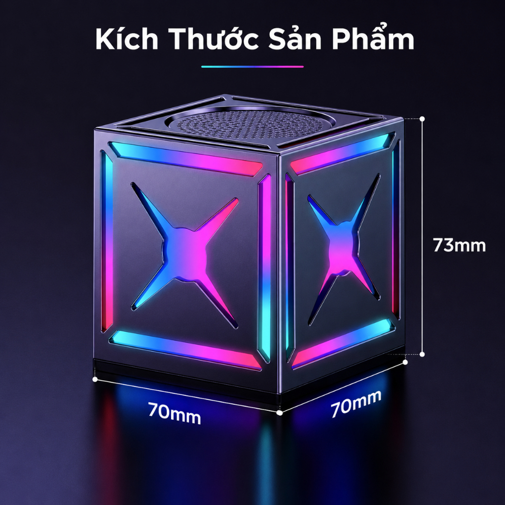 Loa Bluetooth không dây HiFi có tuổi thọ pin siêu dài Âm thanh vòm âm thanh nổi ghép nối nhiều tầng và ánh sáng xung quanh RGB | BigBuy360 - bigbuy360.vn